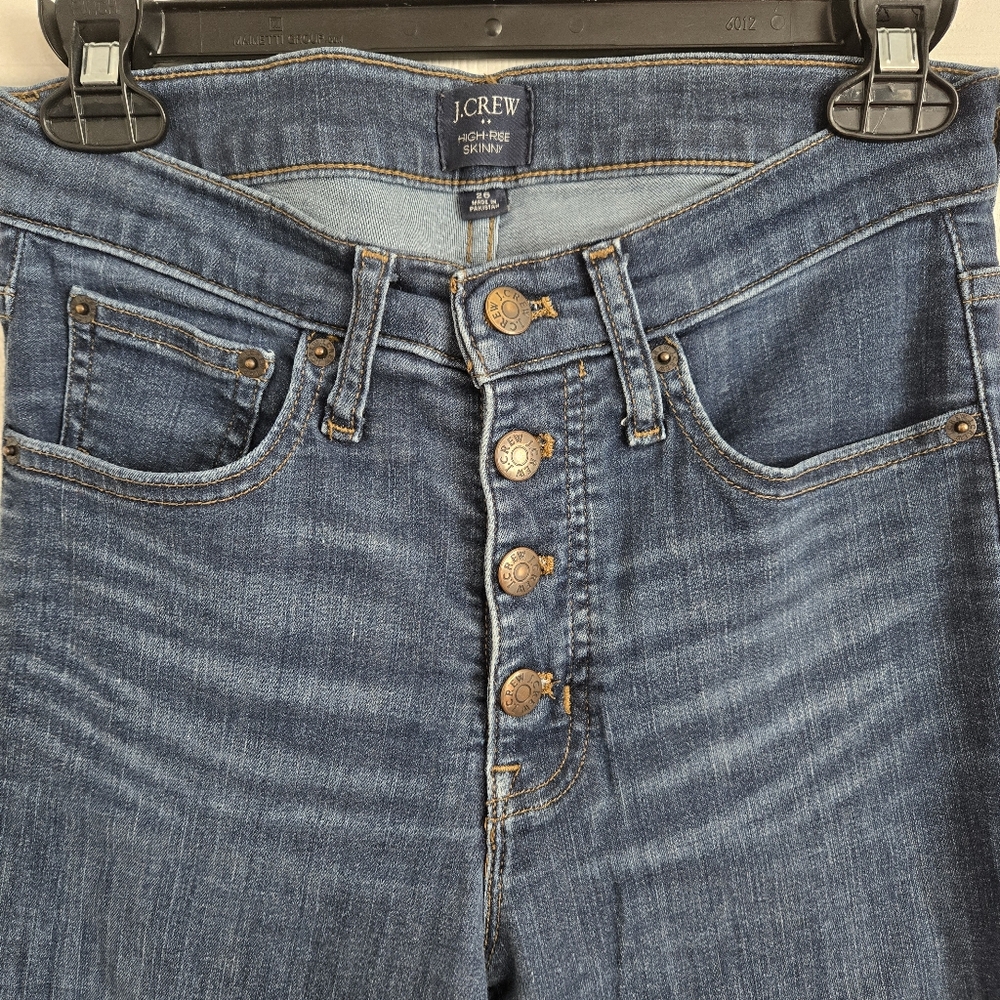 Donated-J Crew Factory High Rise Button Fly Skinny Jeans
